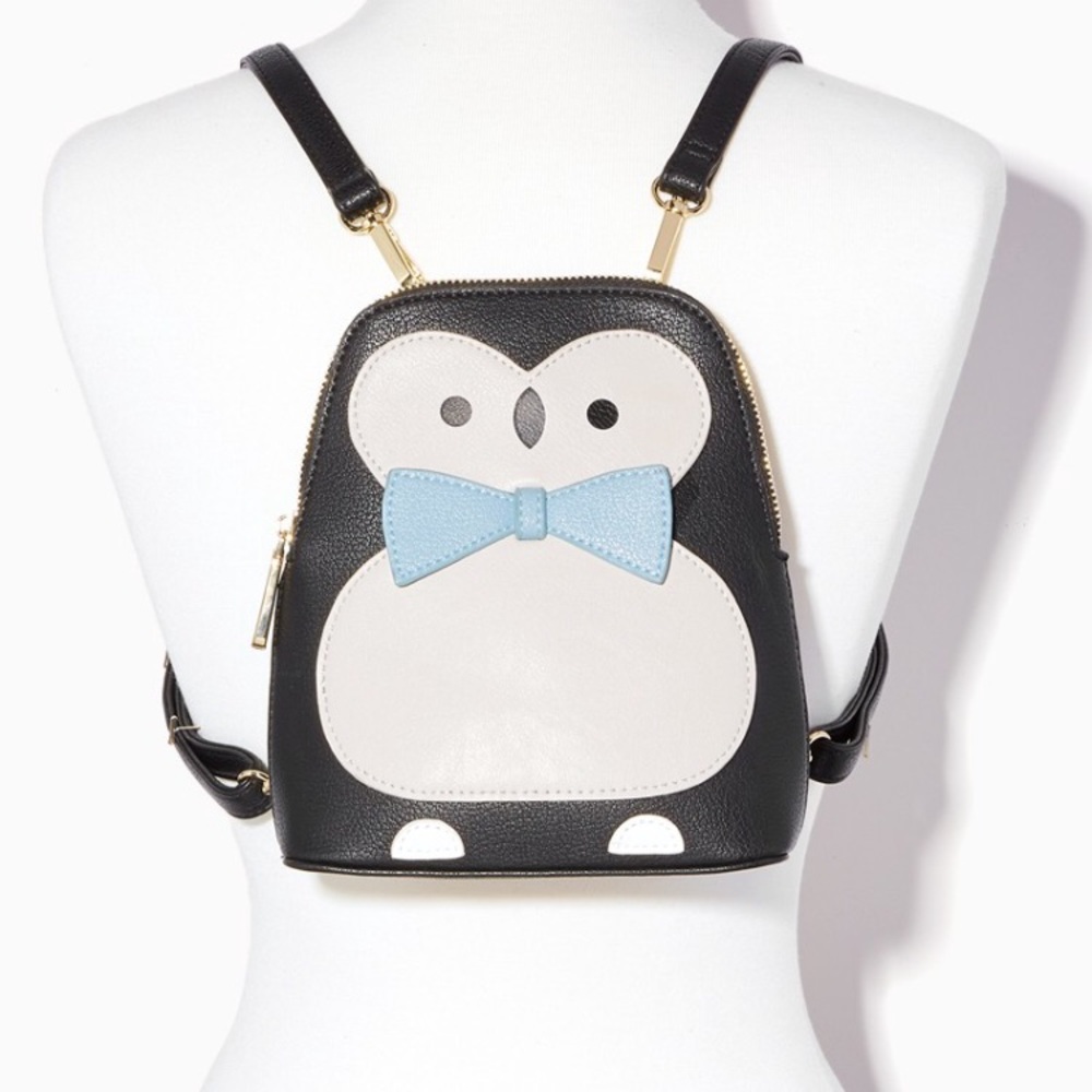 Mr Penguin Cute little backpack purse bag